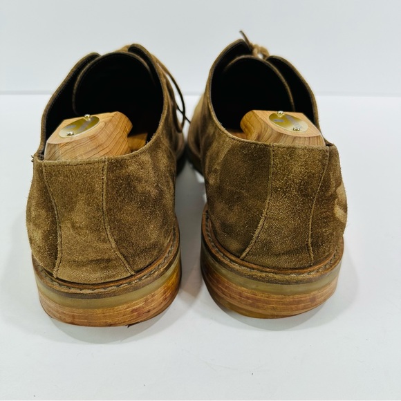 🩷 PETERSON MID BROWN SUEDE DERBY LACE UP MENS SIZE 10.5 TO BOOT NEW YORK ITALY - Picture 6 of 10